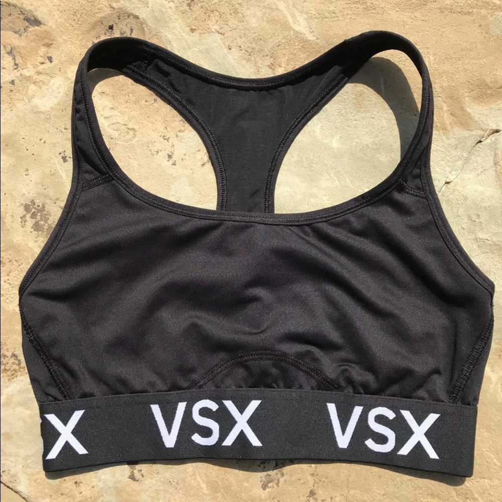 Black Victorias Secret sports bra